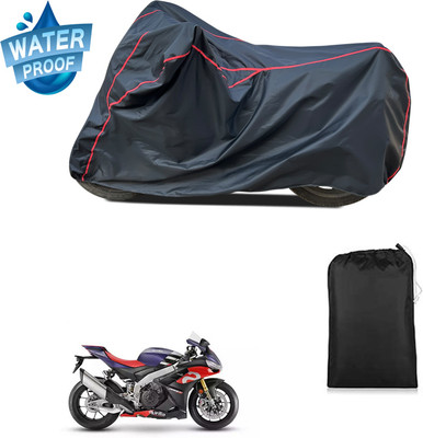 PAGORA Waterproof Two Wheeler Cover for Aprilia(RSV4, Black)