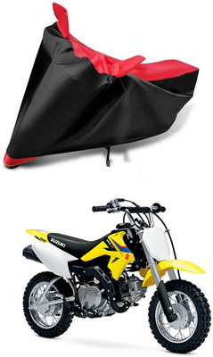 AutoGalaxy Waterproof Two Wheeler Cover for Suzuki(DR-Z50, Red, Black)