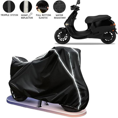 BOTAUTO Two Wheeler Cover for Ola(Electric, Black, White)