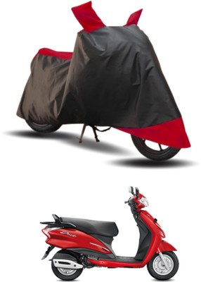 KEDIT Two Wheeler Cover for Hero(Duet 125CC, Red, Black)