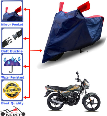 AASHTIK MART Two Wheeler Cover for Bajaj(CT100, Red, Blue)