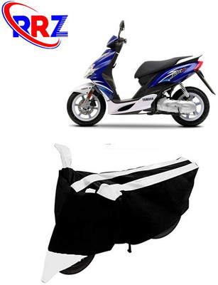 RRZ Waterproof Two Wheeler Cover for Yamaha(Jog R, Black, White)