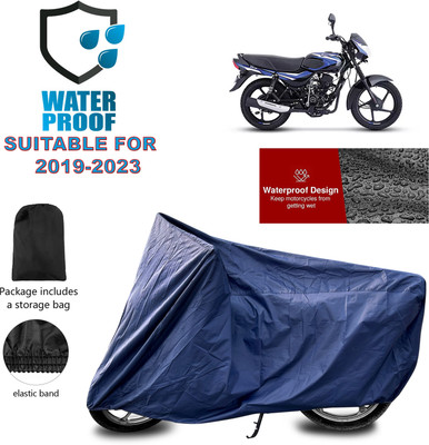 PAGORA Waterproof Two Wheeler Cover for Bajaj(CT110, Blue)