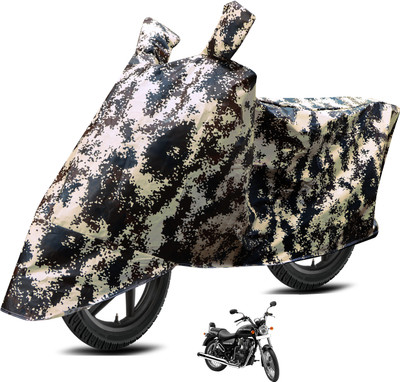 Euro Care Waterproof Two Wheeler Cover for Royal Enfield(Thunderbird 350, Silver)