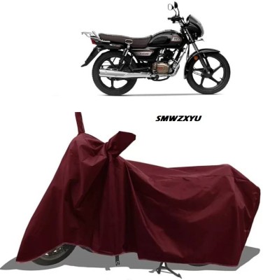 smwzxyu Waterproof Two Wheeler Cover for TVS(Radeon, Maroon)