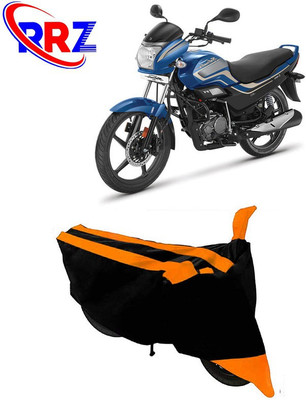 RRZ Waterproof Two Wheeler Cover for Hero(Super Splendor, Black, Orange)