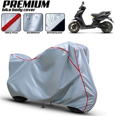 VOLTEMART Waterproof Two Wheeler Cover for Ather(450 X, Silver, Red)