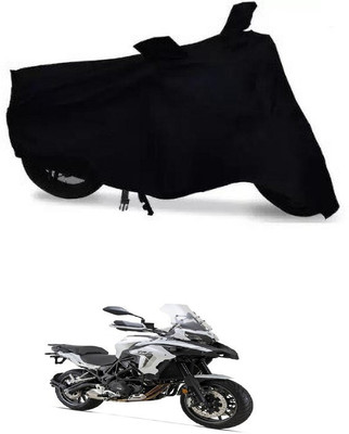 DeepShakshi AUTOMOTIVE Waterproof Two Wheeler Cover for Benelli(TRK 502, Black)