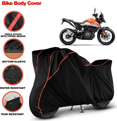 Grizzly Two Wheeler Cover for KTM(390 Adventure, Black, Red)