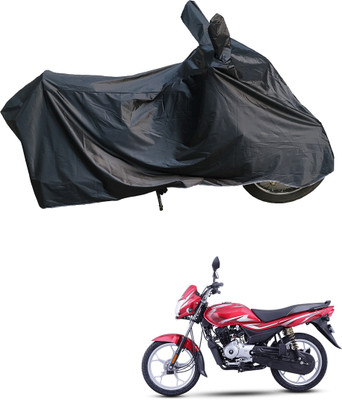 Motodreka Waterproof Two Wheeler Cover for Bajaj(Platina 100 DTS-i, Black)