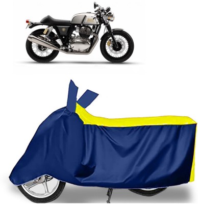 AUTO PEARL Two Wheeler Cover for Royal Enfield(Continental GT, Yellow, Blue)