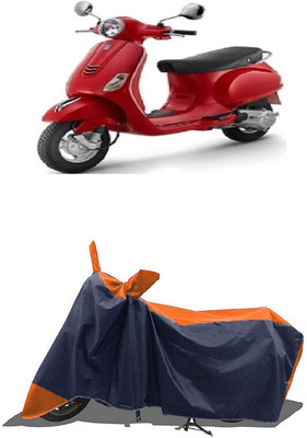 SUGASHRI Waterproof Two Wheeler Cover for Piaggio(Vespa LX, Orange, Blue)