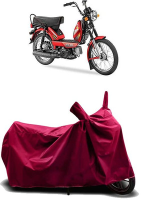 KEDIT Two Wheeler Cover for TVS(Heavy Duty, Maroon)
