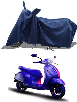 A G Enterprises Waterproof Two Wheeler Cover for Bajaj(Chetak, Blue)