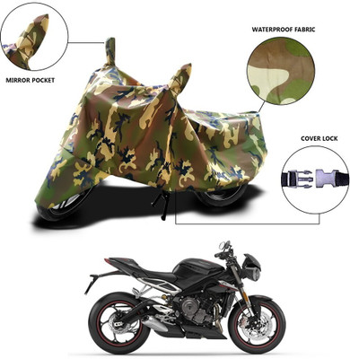 THE REAL ARV Waterproof Two Wheeler Cover for Triumph(Green)