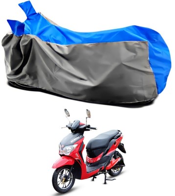 AUTOGARH Two Wheeler Cover for Hero(Electric Dash, Grey, Blue)