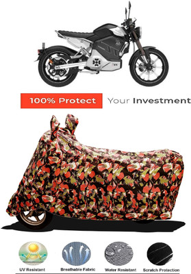 Amexride Two Wheeler Cover for Revolt(RV Cafe Racer BS6, Multicolor)