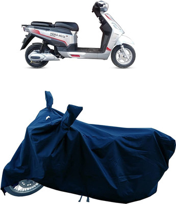 Mdstar Waterproof Two Wheeler Cover for Hero(Electric NYX e5, Blue)