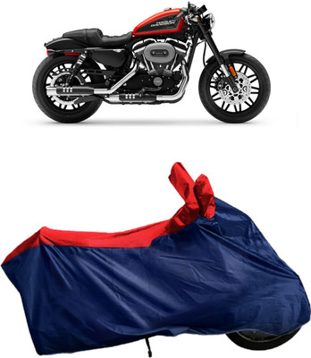Autofly Waterproof Two Wheeler Cover for Harley Davidson(Roadster, Blue, Red)