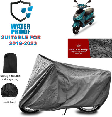 GOSHIV-car and bike accessories Waterproof Two Wheeler Cover for Okinawa(R30 electric scooter, Grey)