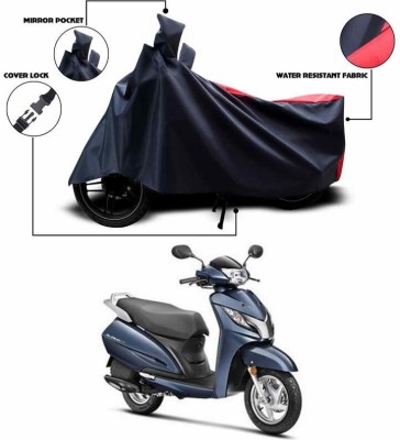 SEBONGO Waterproof Two Wheeler Cover for Honda(Activa 125, Red, Black)