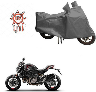 DeepShakshi AUTOMOTIVE Waterproof Two Wheeler Cover for Ducati(Monster 82, Grey)