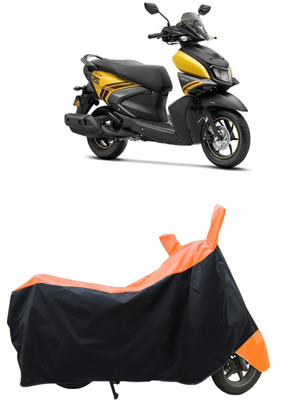 Coxtor Waterproof Two Wheeler Cover for Yamaha(Ray-ZR 125FI BS6, Orange)