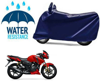 Mdstar Waterproof Two Wheeler Cover for TVS(Apache RTR 160, Blue)