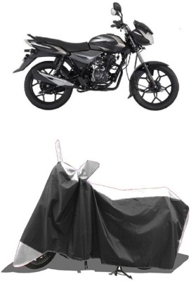 SUGASHRI Waterproof Two Wheeler Cover for Bajaj(Discover 125 DTS-i, White, Black)