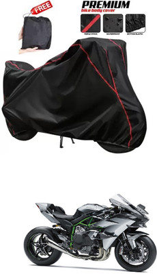 DeepShakshi AUTOMOTIVE Two Wheeler Cover for Kawasaki(Ninja H2R, Black)