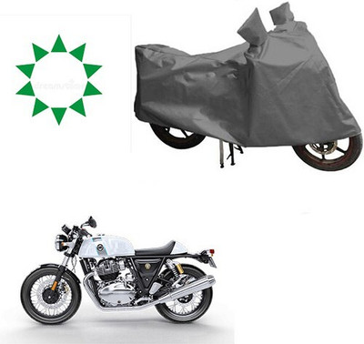 DeepShakshi AUTOMOTIVE Waterproof Two Wheeler Cover for Royal Enfield(Continental GT, Grey)