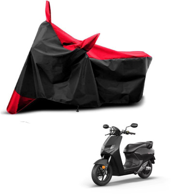 KEDIT Two Wheeler Cover for Bgauss(Infinity E1, Red, Black)