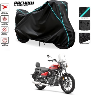 PAGORA Waterproof Two Wheeler Cover for Royal Enfield(Meteor 350, Black)