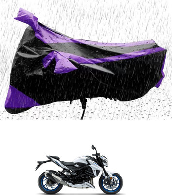 RONISH Waterproof Two Wheeler Cover for Suzuki(GSX-S750, Purple, Black)