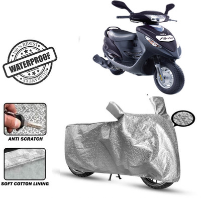 Autoinnovation Waterproof Two Wheeler Cover for Mahindra(Flyte, Silver)