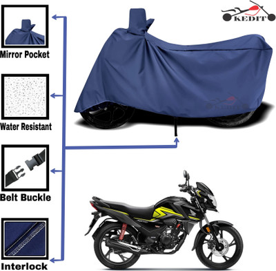 KEDIT Two Wheeler Cover for Universal For Bike(SP 125, Blue)
