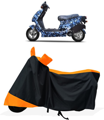 Tricway Two Wheeler Cover for Hero Electric(Electric AXLHE-20 BS6, Orange)