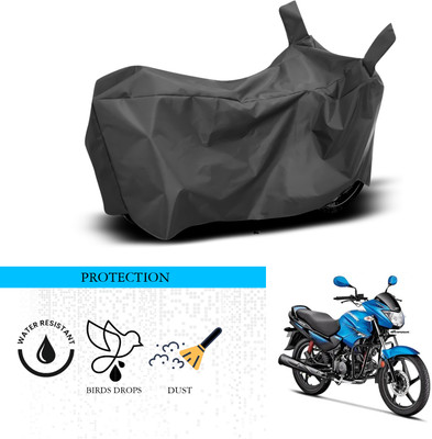 ANTHUB Waterproof Two Wheeler Cover for Hero(Glamour FI, Black)
