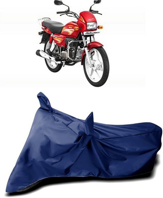 AASHTIK MART Two Wheeler Cover for Hero(Splendor Plus, Blue)