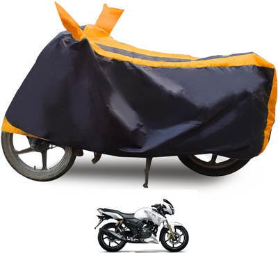 Euro Care Waterproof Two Wheeler Cover for TVS(Apache RTR 180, Orange)