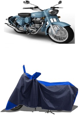 SUGASHRI Waterproof Two Wheeler Cover for Royal Enfield(Classic Squadron, Blue, Blue)