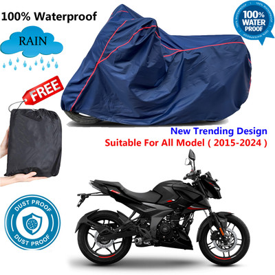 AUTOCAD Waterproof Two Wheeler Cover for Bajaj(Pulsar N160, Blue, Red)