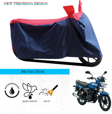 ANTHUB Waterproof Two Wheeler Cover for Bajaj(Platina 125, Black, Red)