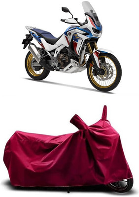Coxtor Waterproof Two Wheeler Cover for Honda(CRF1000L Africa Twin, Maroon)