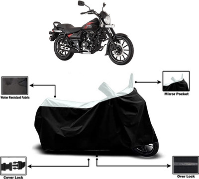 Amexride Two Wheeler Cover for Bajaj(Avenger Street 220, White)