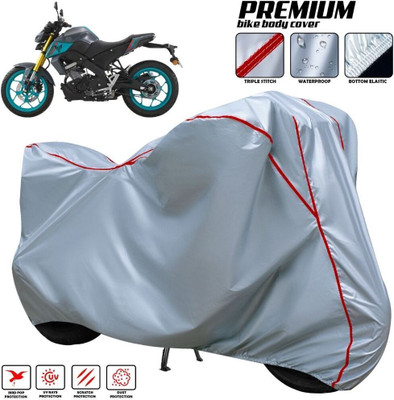 OliverX Waterproof Two Wheeler Cover for Yamaha(MT 15, Silver, Red, Multicolor)