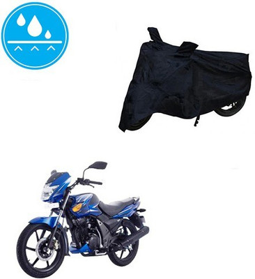 MMSSTAR Waterproof Two Wheeler Cover for TVS(Flame SR125, Black)