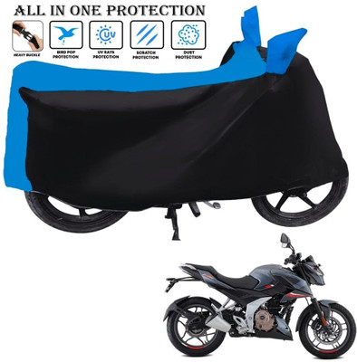 OliverX Waterproof Two Wheeler Cover for Bajaj(Pulsar N160, Black, Blue)