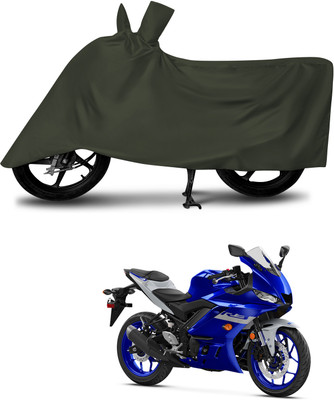 aosis Waterproof Two Wheeler Cover for Yamaha(YZF R3, Green)