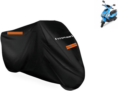 Horseyaart Waterproof Two Wheeler Cover for Ampere(Reo Elite, Black)